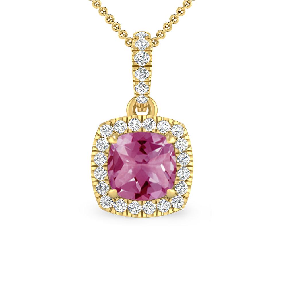 Yellow Gold - Pink Tourmaline