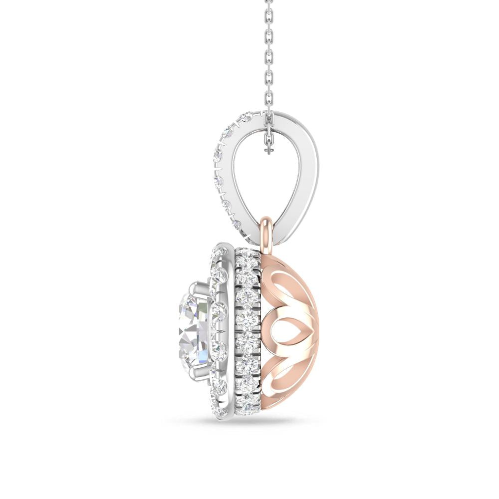 White Gold/Rose Gold - Diamond