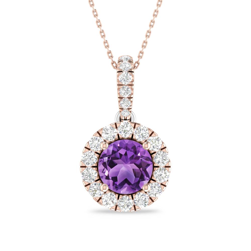 Rose Gold/White Gold - Amethyst