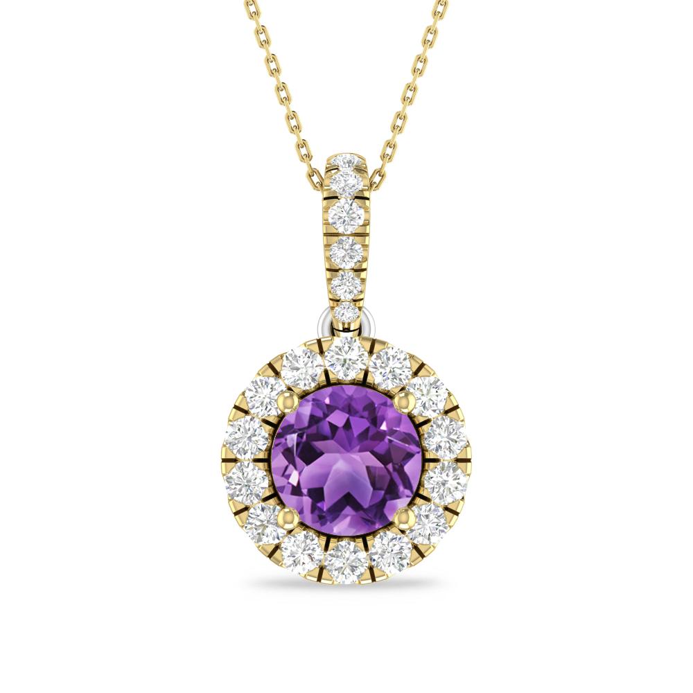 Yellow Gold/White Gold - Amethyst