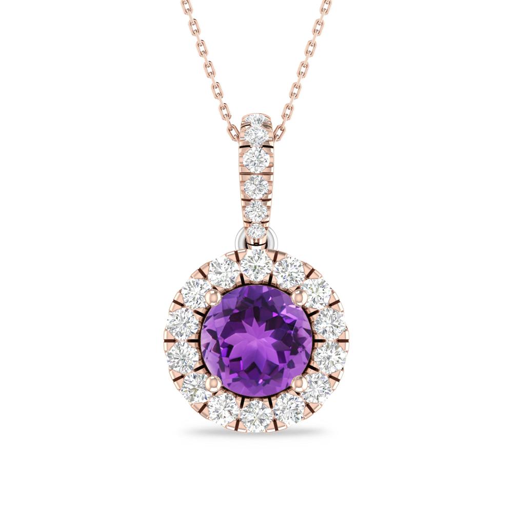 Rose Gold/White Gold - Amethyst