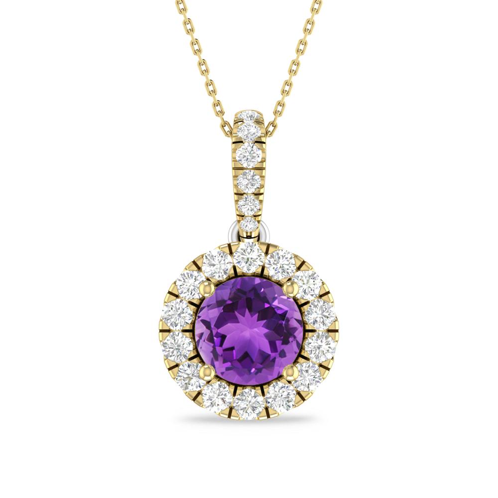 Yellow Gold/White Gold - Amethyst