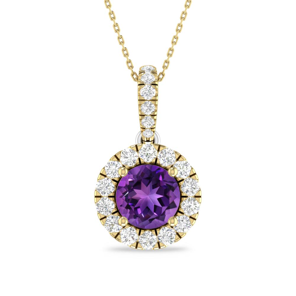 Yellow Gold/White Gold - Amethyst