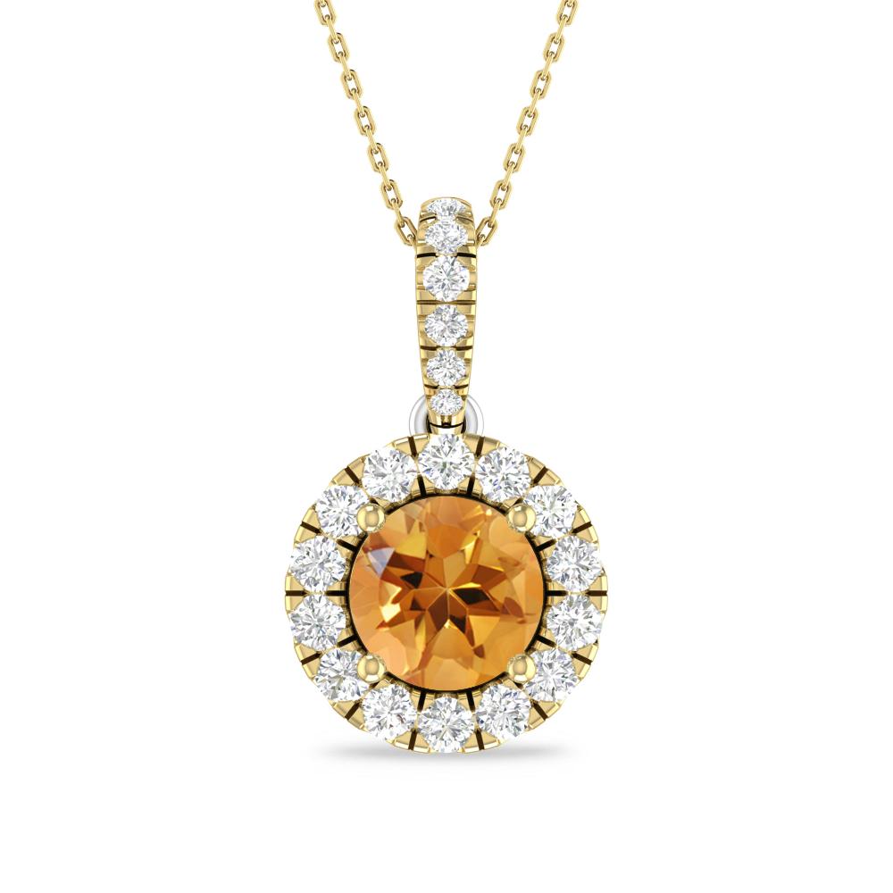 Yellow Gold/White Gold - Citrine