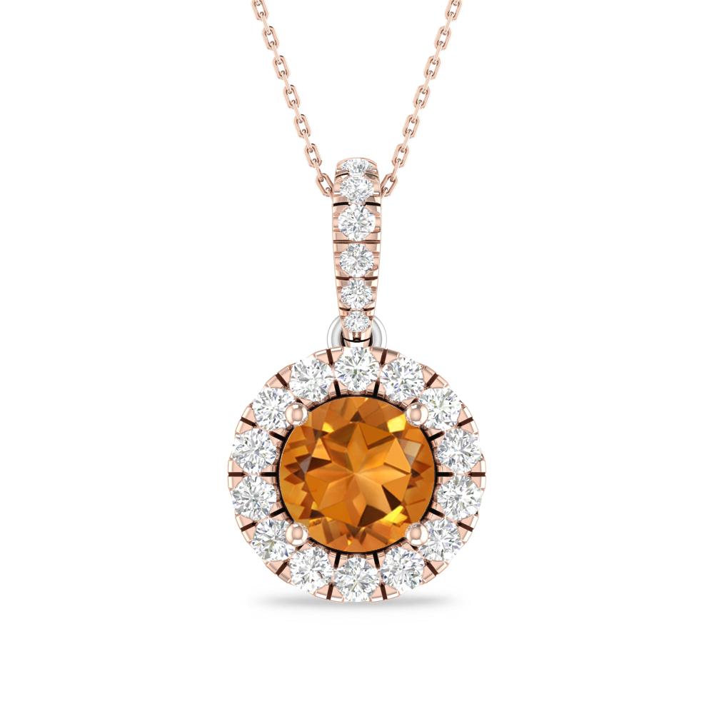 Rose Gold/White Gold - Citrine