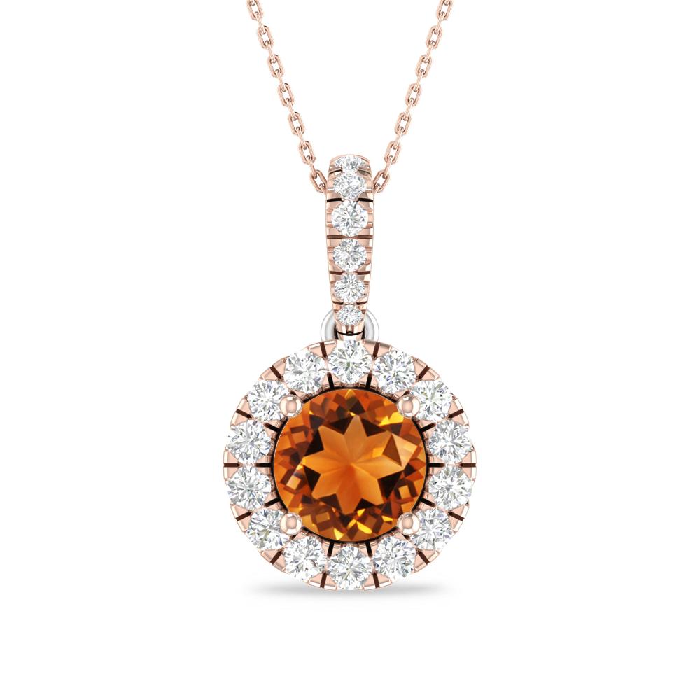 Rose Gold/White Gold - Citrine