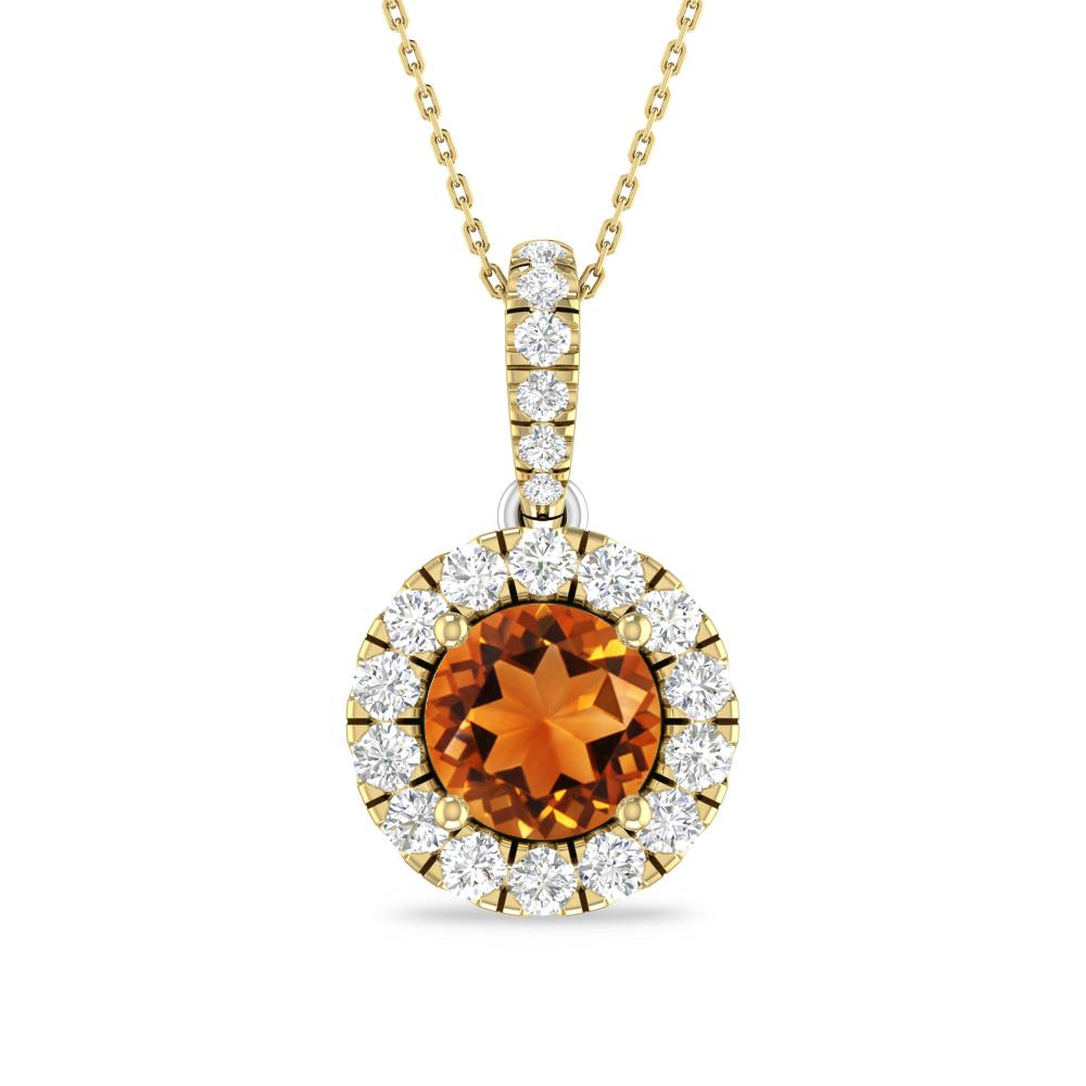Yellow Gold/White Gold - Citrine