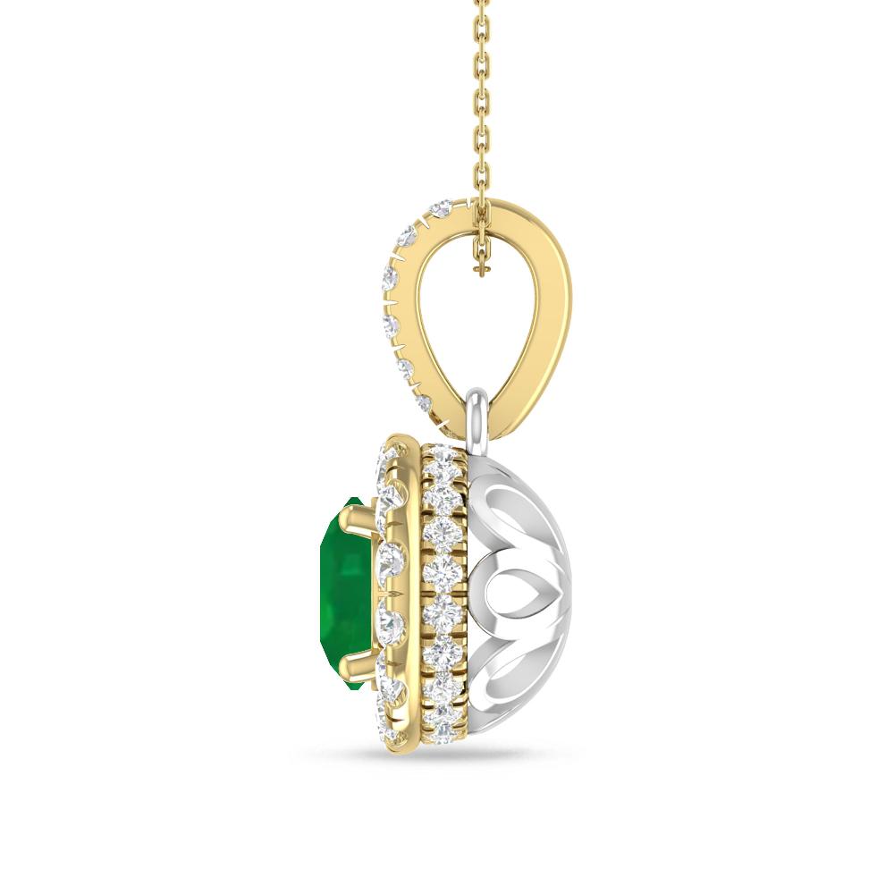 Yellow Gold/White Gold - Emerald