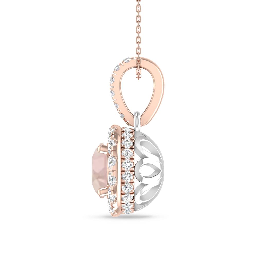 Rose Gold/White Gold - Morganite