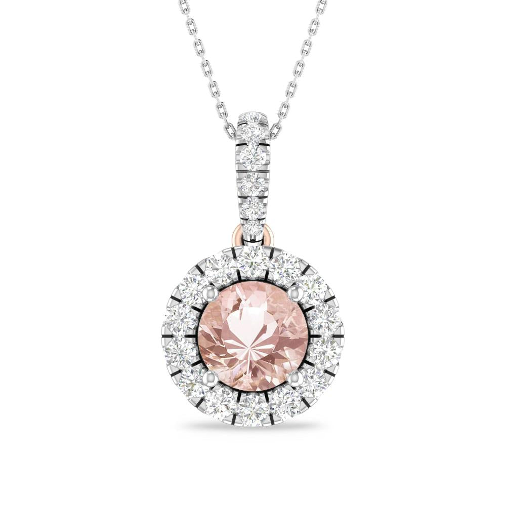 White Gold/Rose Gold - Morganite