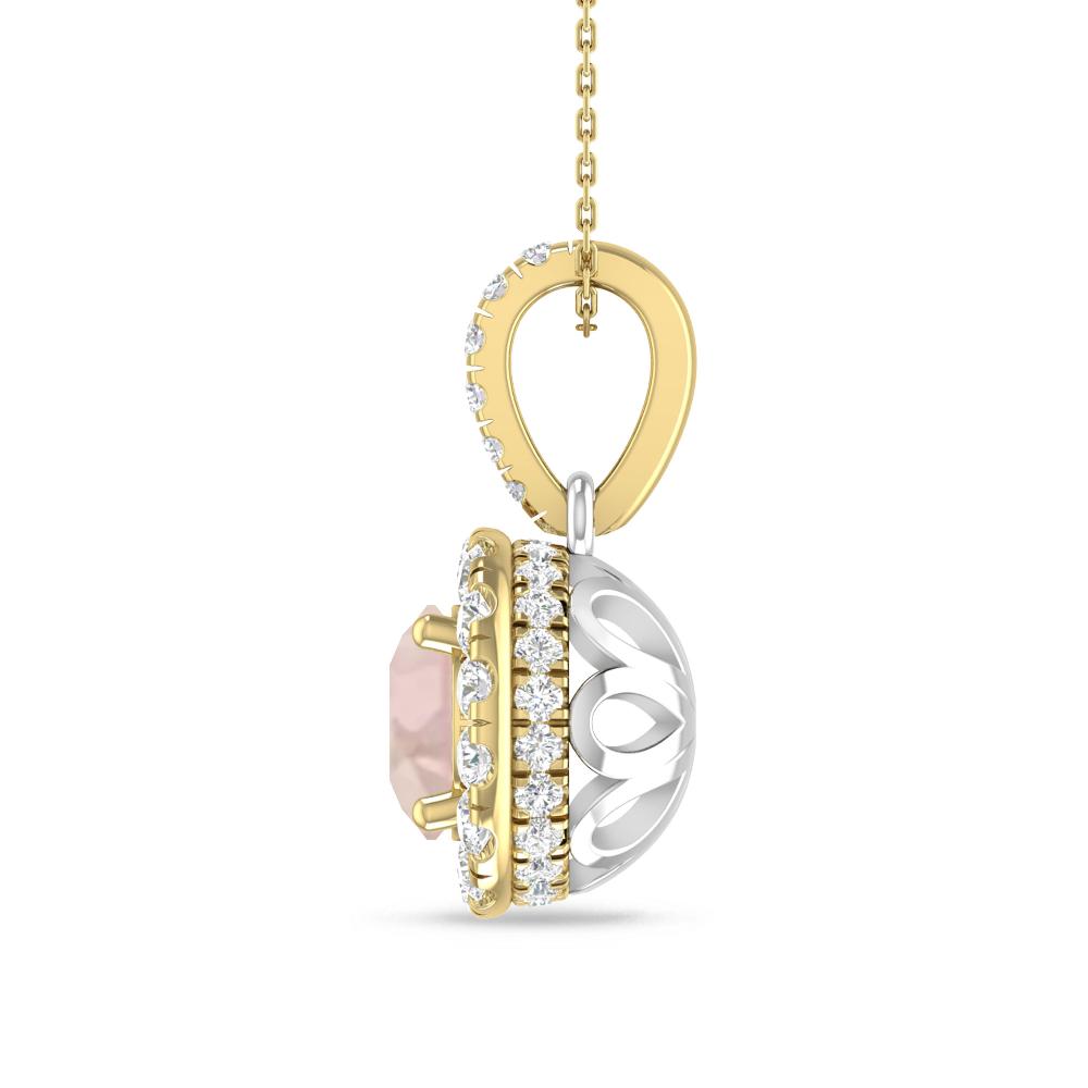 Yellow Gold/White Gold - Morganite