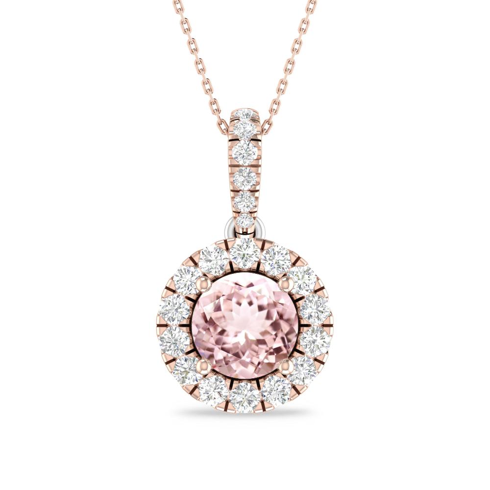 Rose Gold/White Gold - Morganite
