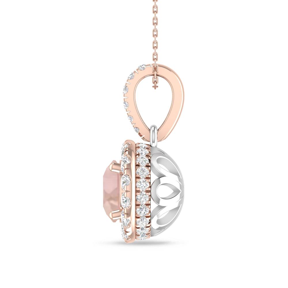 Rose Gold/White Gold - Morganite