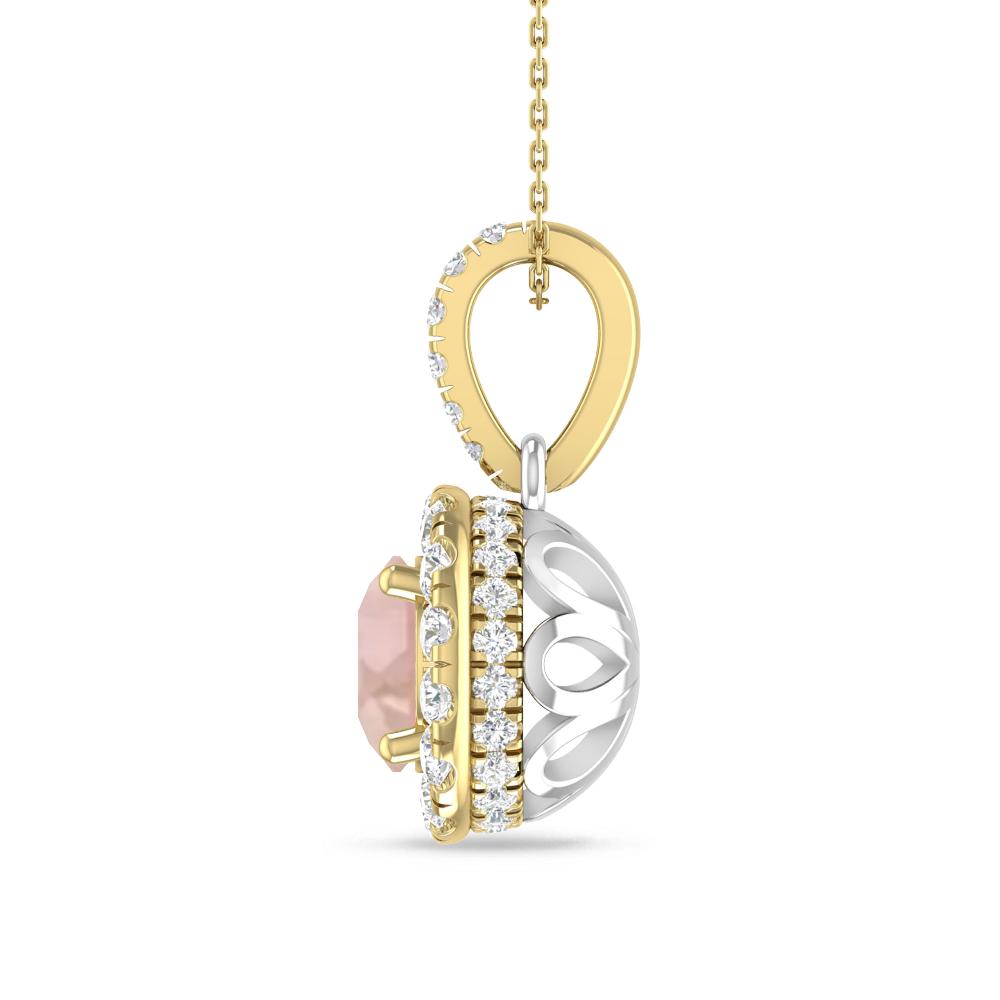 Yellow Gold/White Gold - Morganite