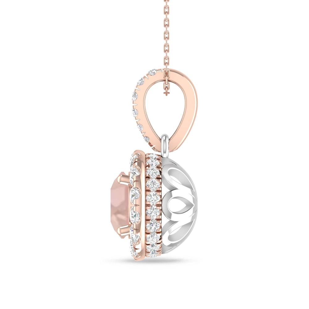 Rose Gold/White Gold - Morganite