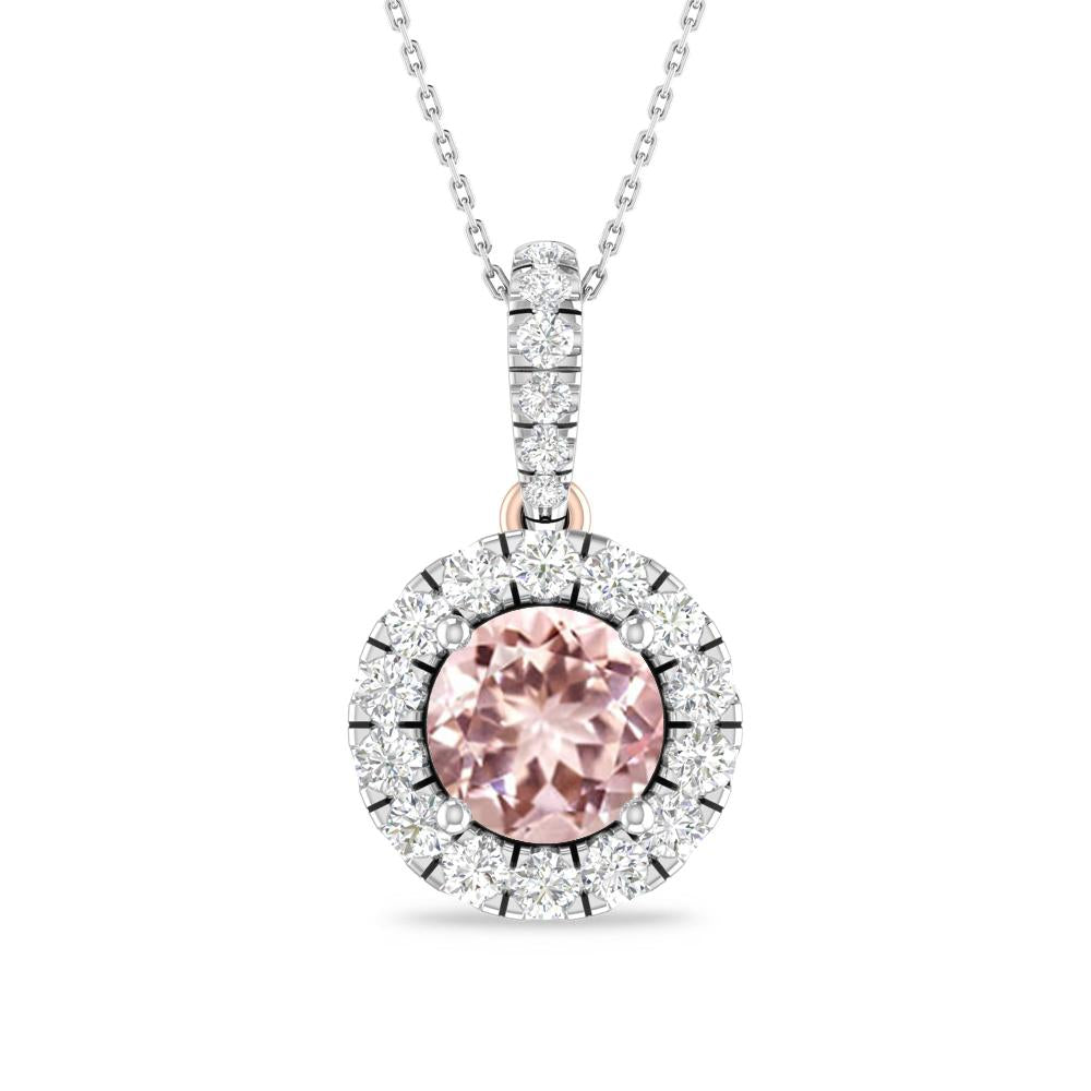 White Gold/Rose Gold - Morganite