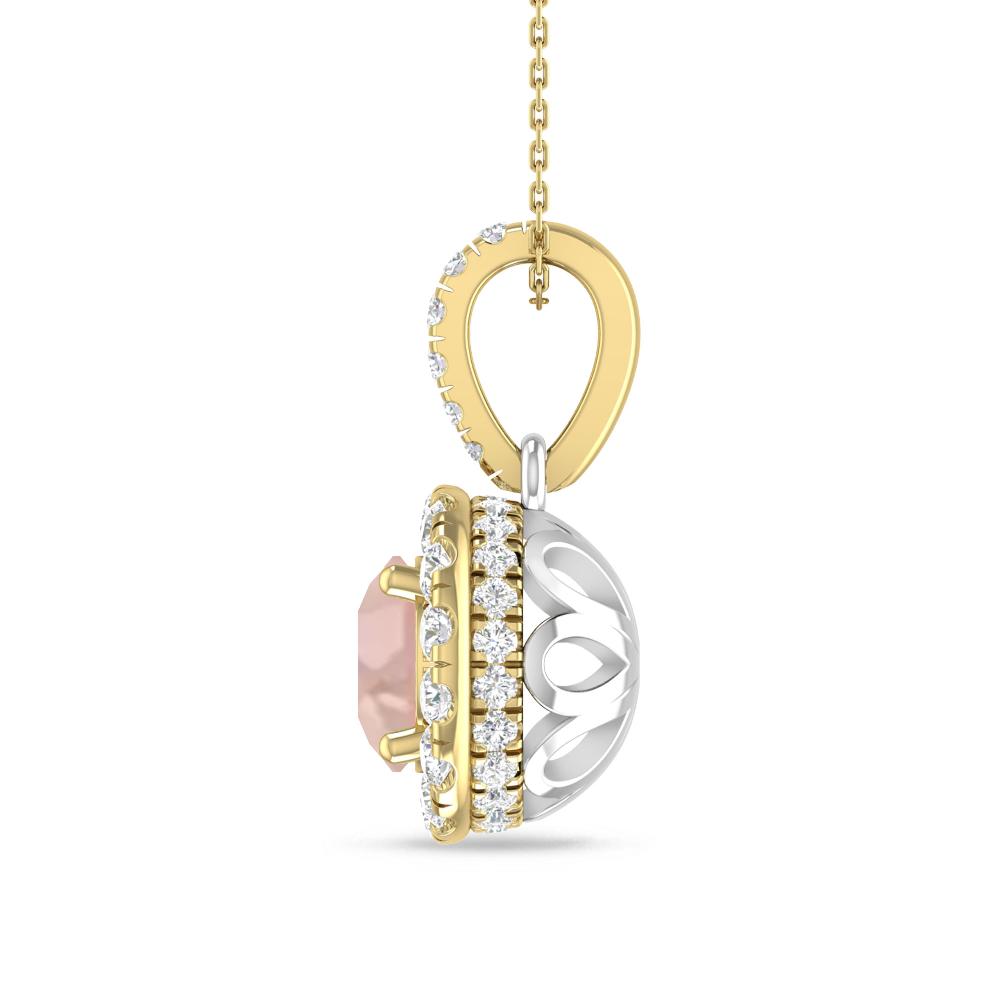 Yellow Gold/White Gold - Morganite