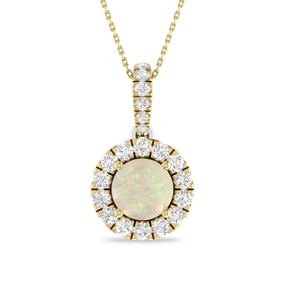 Yellow Gold/White Gold - Opal