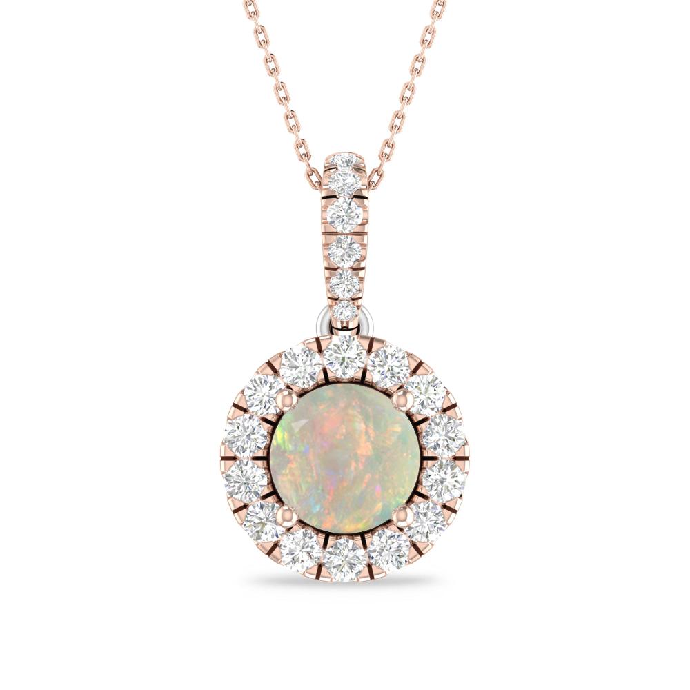 Rose Gold/White Gold - Opal