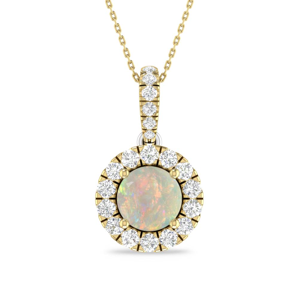 Yellow Gold/White Gold - Opal