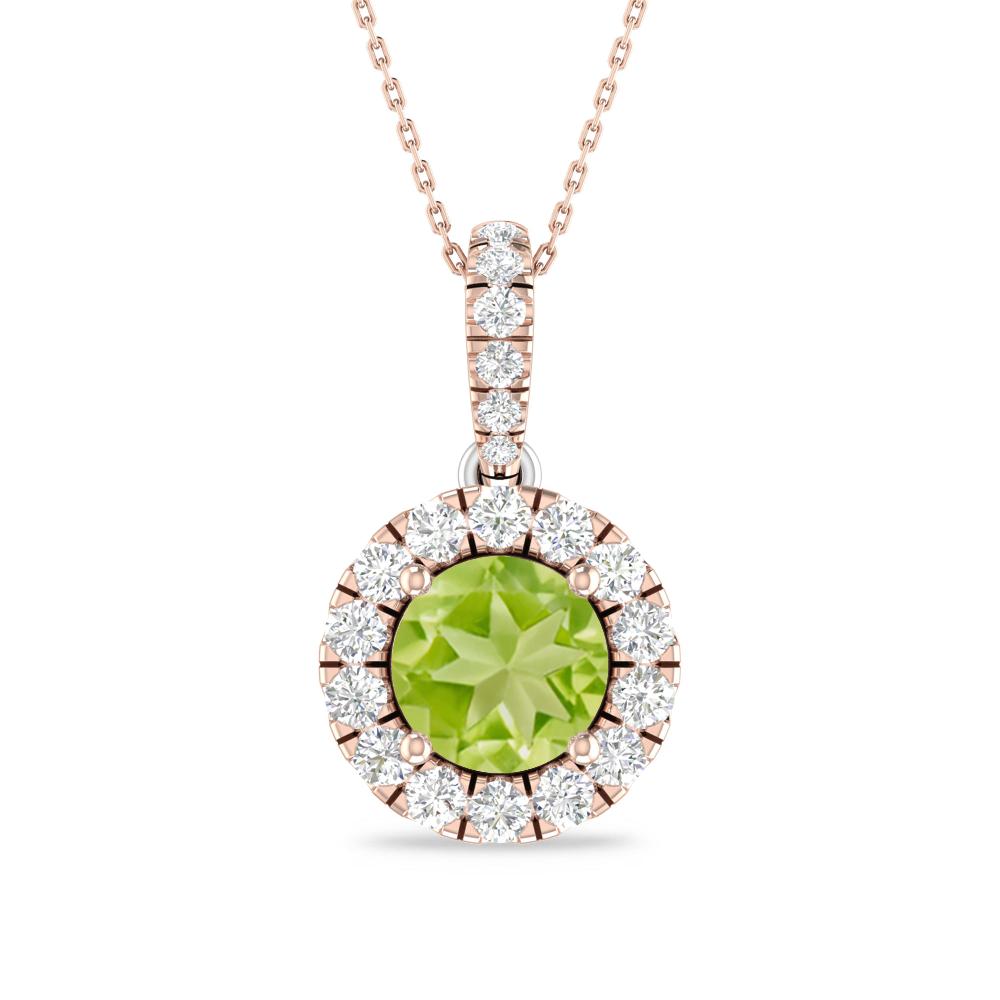 Rose Gold/White Gold - Peridot