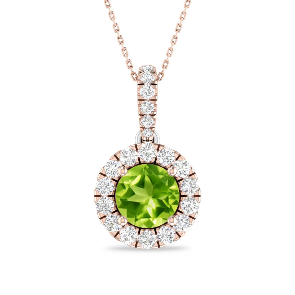 Rose Gold/White Gold - Peridot
