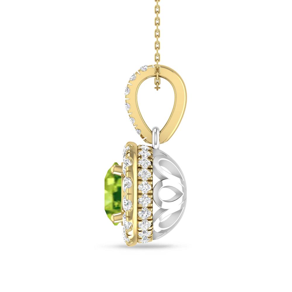 Yellow Gold/White Gold - Peridot