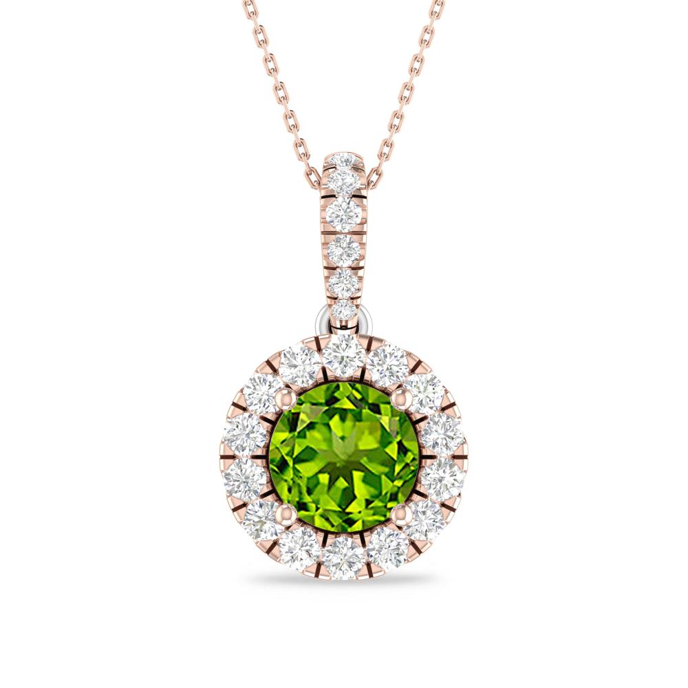 Rose Gold/White Gold - Peridot