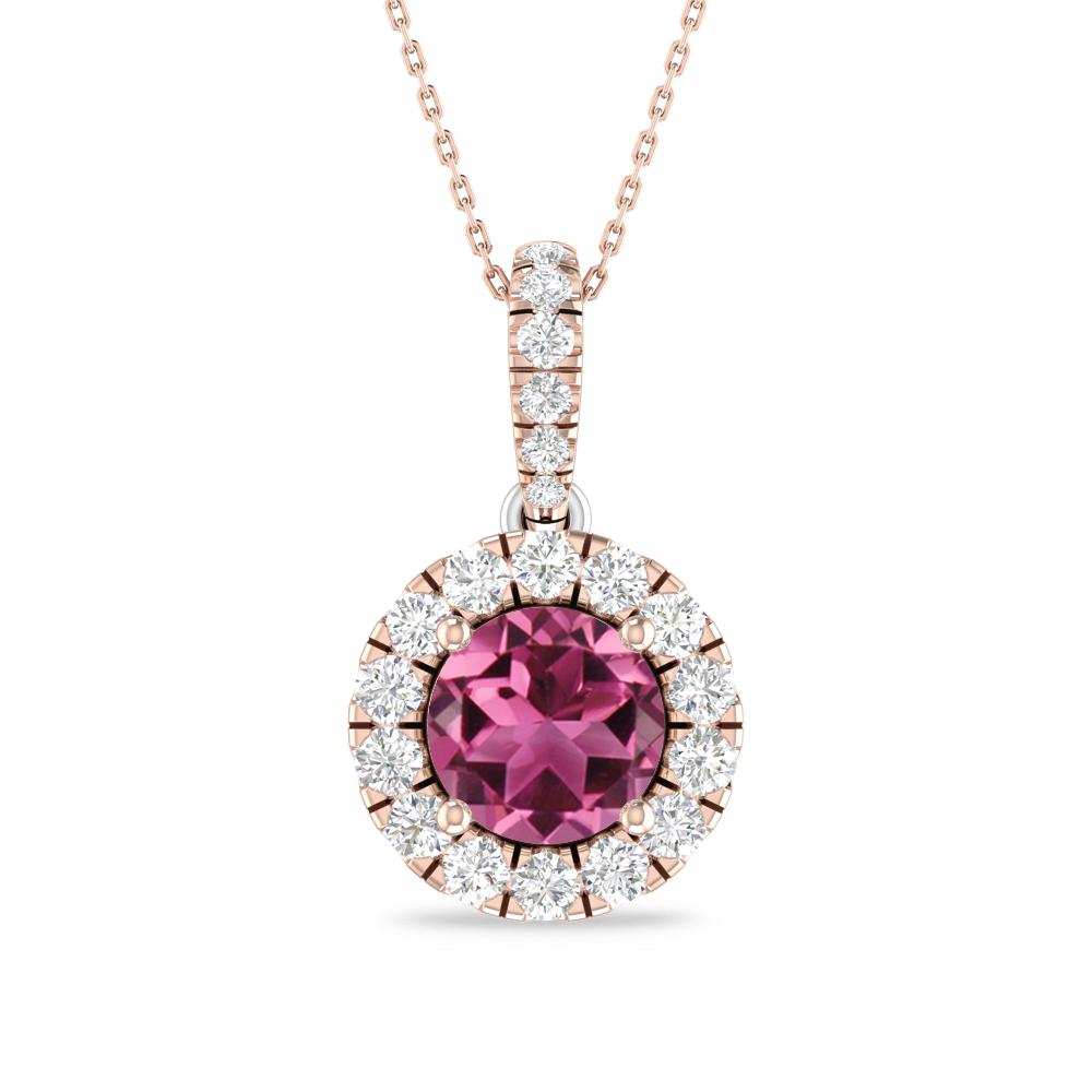 Rose Gold/White Gold - Pink Tourmaline