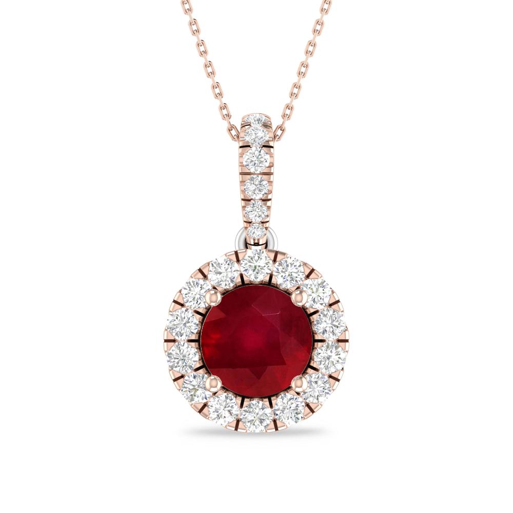 Rose Gold/White Gold - Ruby
