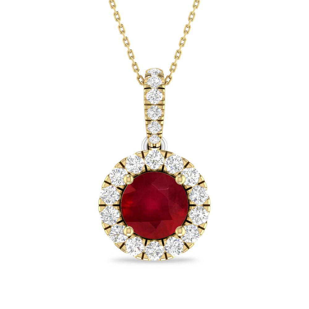 Yellow Gold/White Gold - Ruby