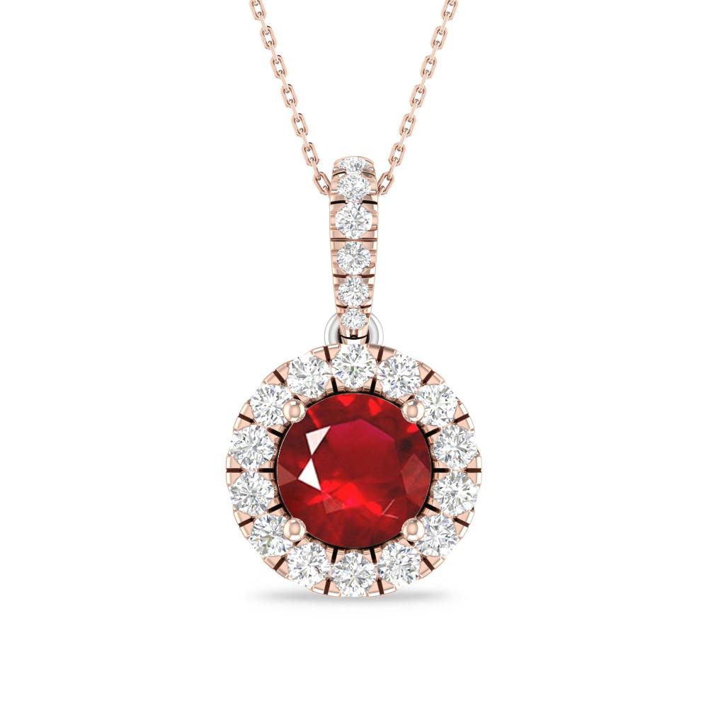 Rose Gold/White Gold - Ruby