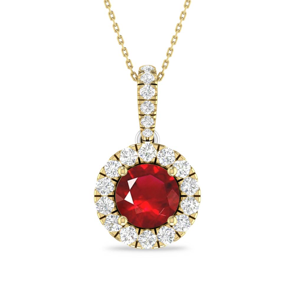 Yellow Gold/White Gold - Ruby