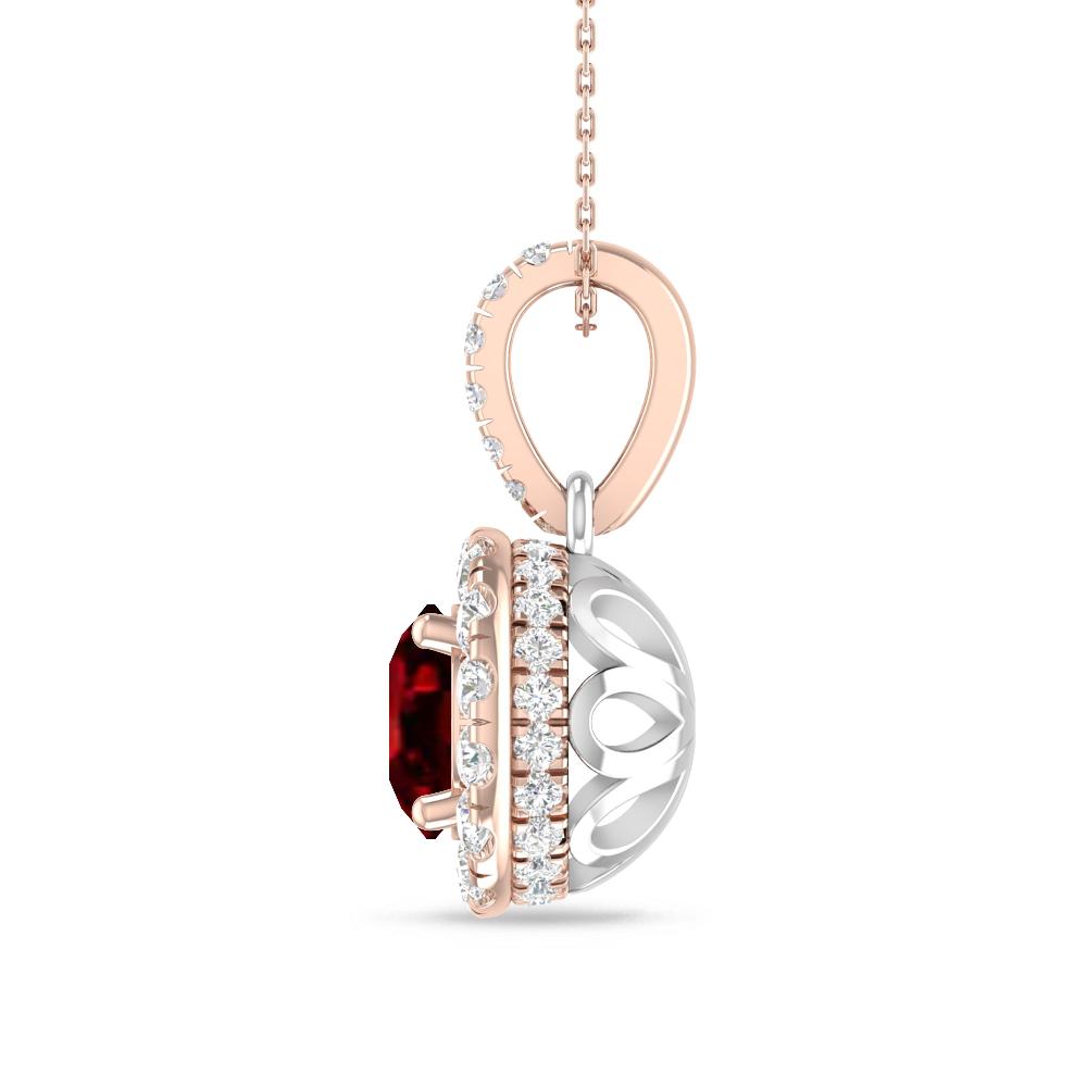 Rose Gold/White Gold - Ruby