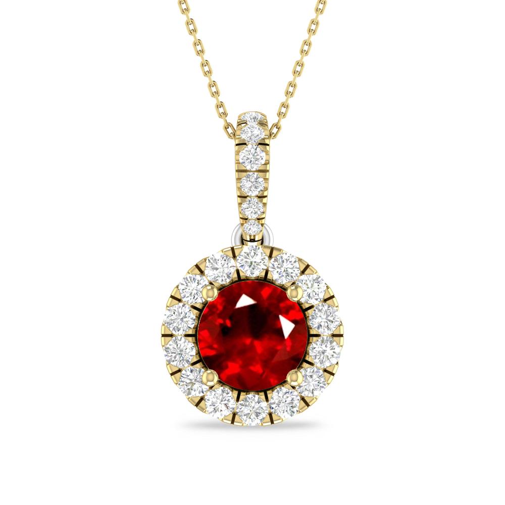 Yellow Gold/White Gold - Ruby