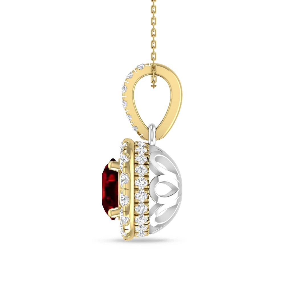 Yellow Gold/White Gold - Ruby