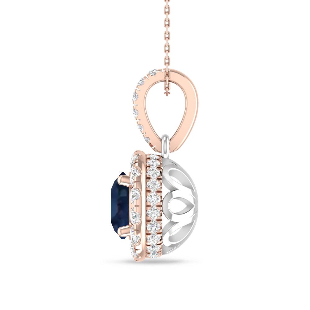 Rose Gold/White Gold - Sapphire