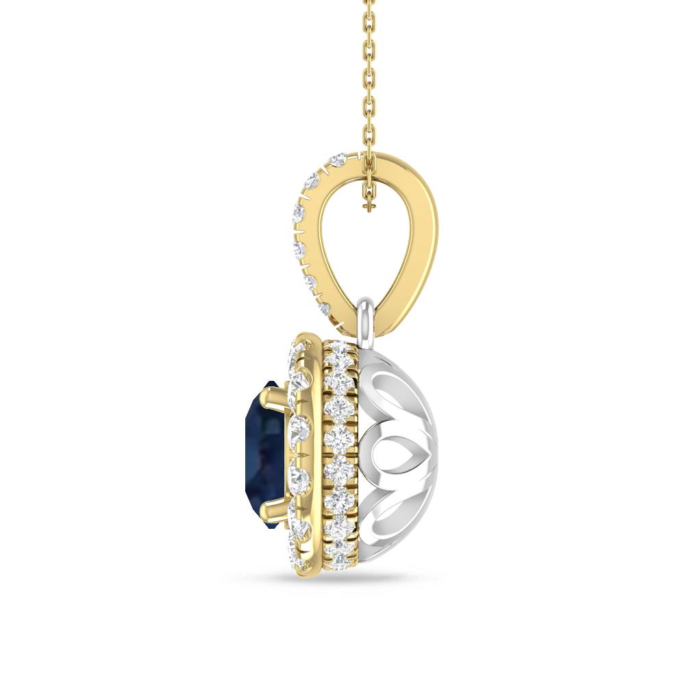 Yellow Gold/White Gold - Sapphire