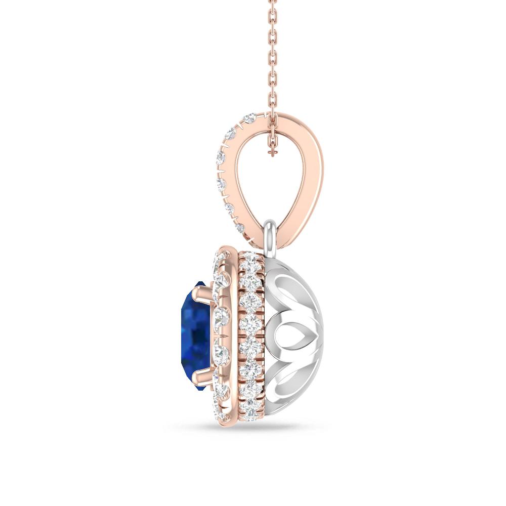 Rose Gold/White Gold - Sapphire