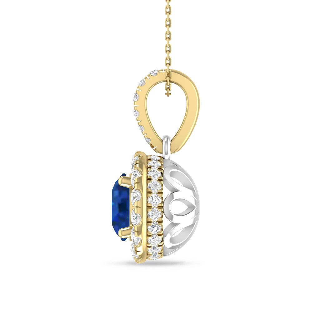 Yellow Gold/White Gold - Sapphire