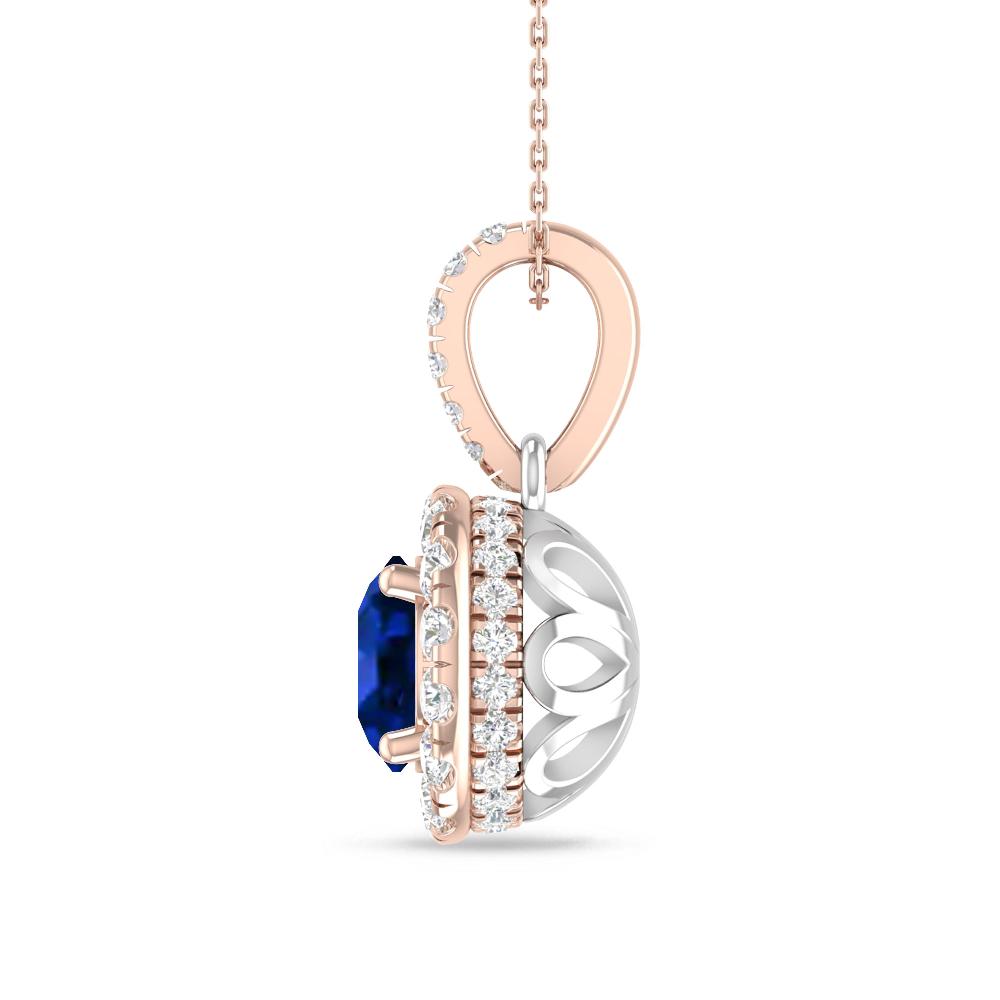 Rose Gold/White Gold - Sapphire