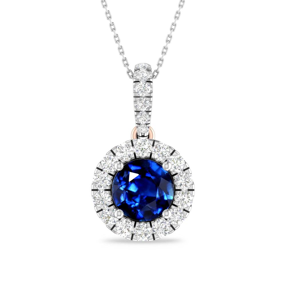 White Gold/Rose Gold - Sapphire
