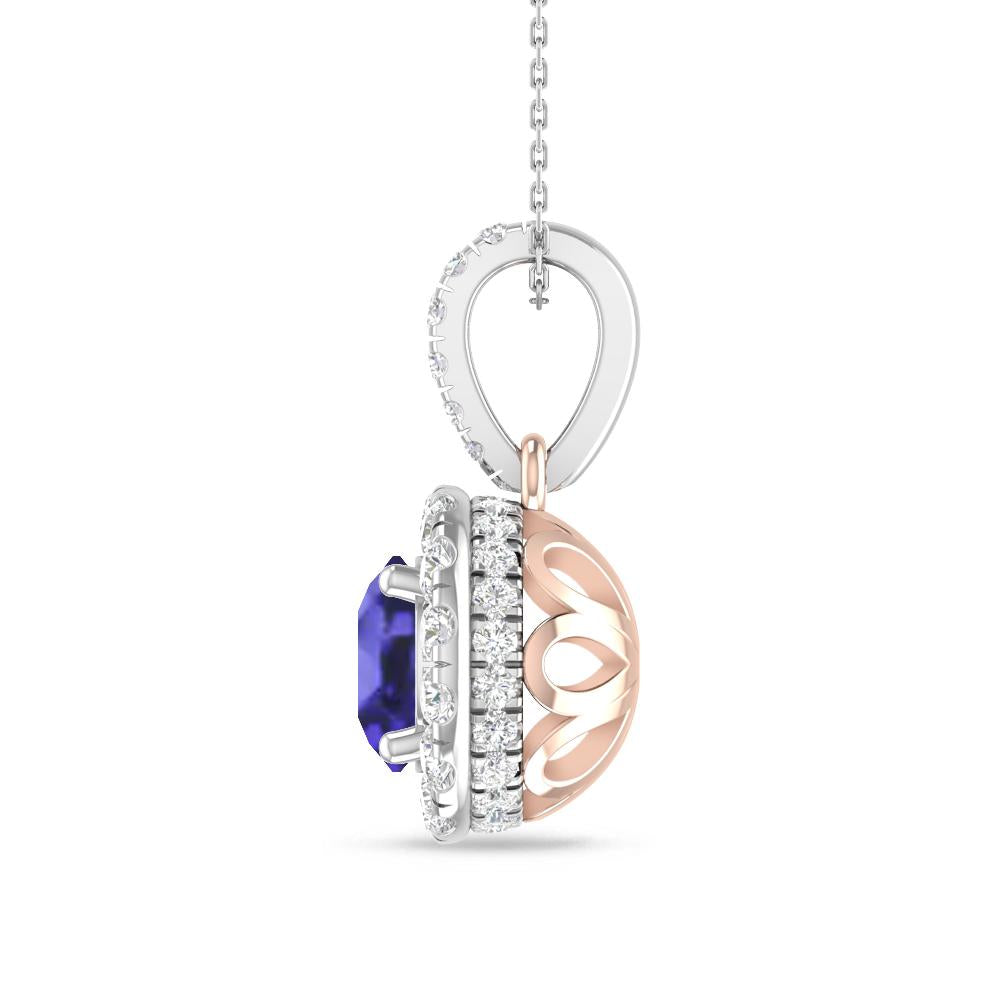 White Gold/Rose Gold - Tanzanite
