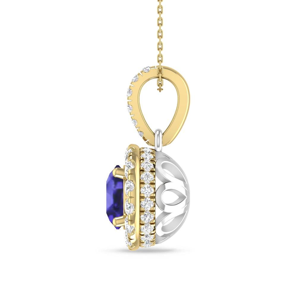 Yellow Gold/White Gold - Tanzanite