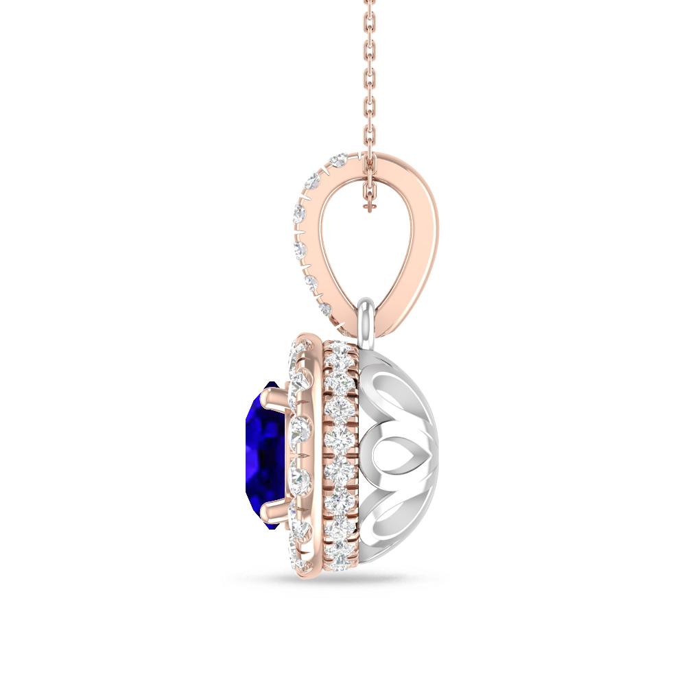 Rose Gold/White Gold - Tanzanite