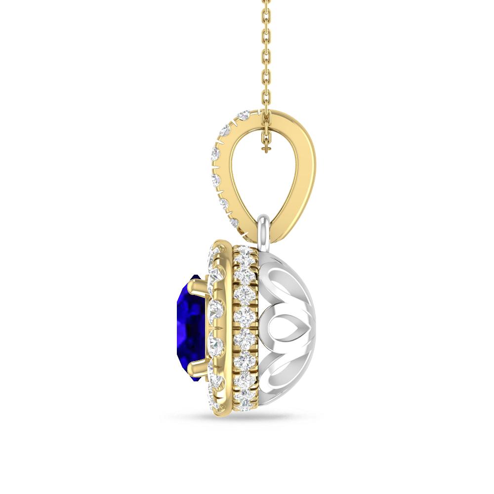 Yellow Gold/White Gold - Tanzanite