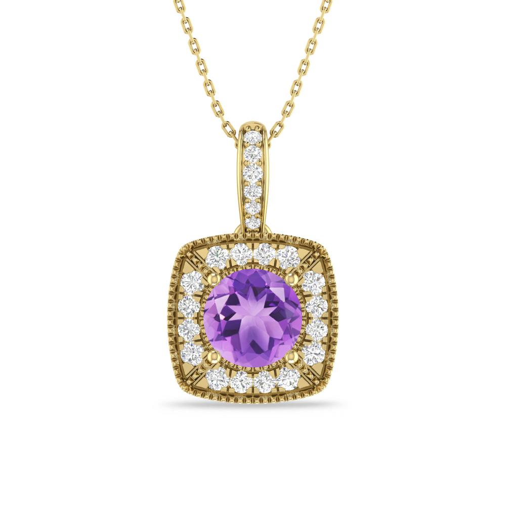 Yellow Gold - Amethyst