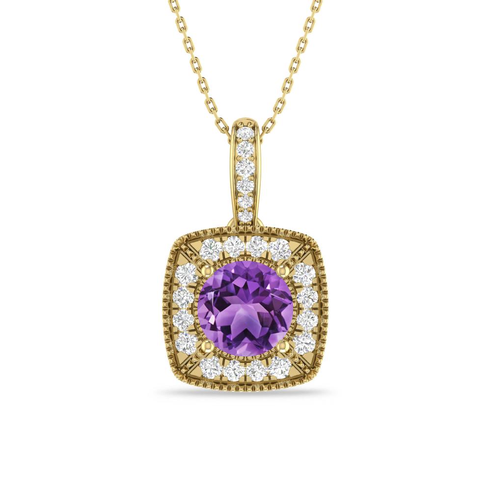 Yellow Gold - Amethyst
