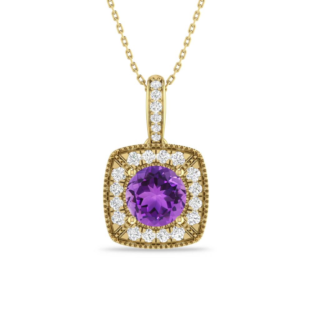 Yellow Gold - Amethyst