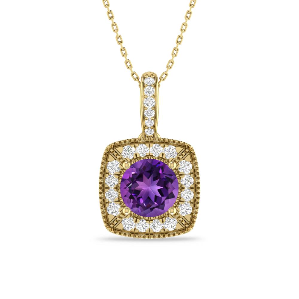 Yellow Gold - Amethyst